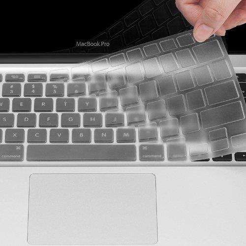 VFENG Ultra Clear Thin Keyboard Cover Skin for MacBook Air 13 inch and MacBook Pro with or without Retina 13/15/17 inch (2015 or Older version), US Layout