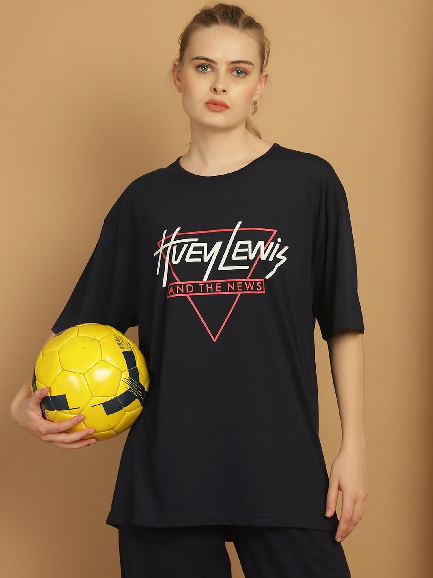 Vimal Jonney Black Cotton Printed T-Shirt & Track Pants Set