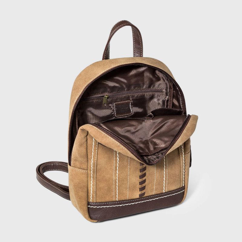 Concept Zip Closure Backpack - Brown