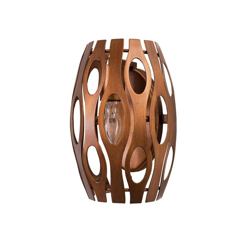 10" Masquerade 1 Light Wall Sconce Hammered Ore Finish - Varaluz