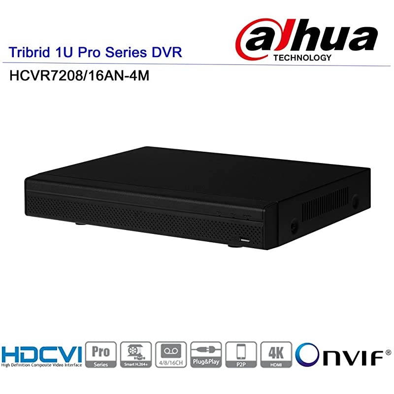 OEM HCVR7216AN-4M 16 + 8 CH Tribrid (IP, HD-CVI, Analog) mini 1U HCVR, 16CH HD-CVI/CVBS/IP + 8CH IP, 2 SATA, 4K HDMI, DVR XVR NVR Surveillance Video Recorder No Logo