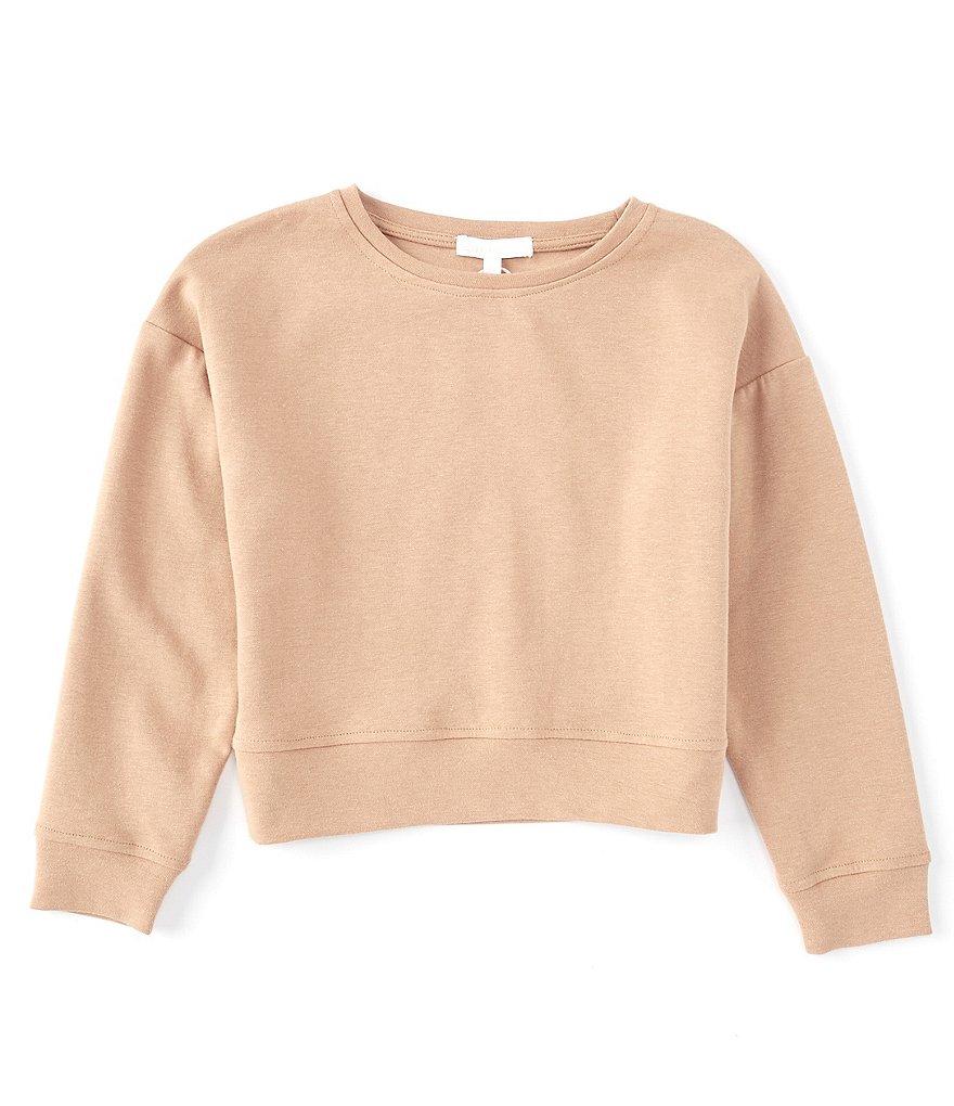 GB Girls Big Girls 7-16 Knit Oversized Sweatshirt