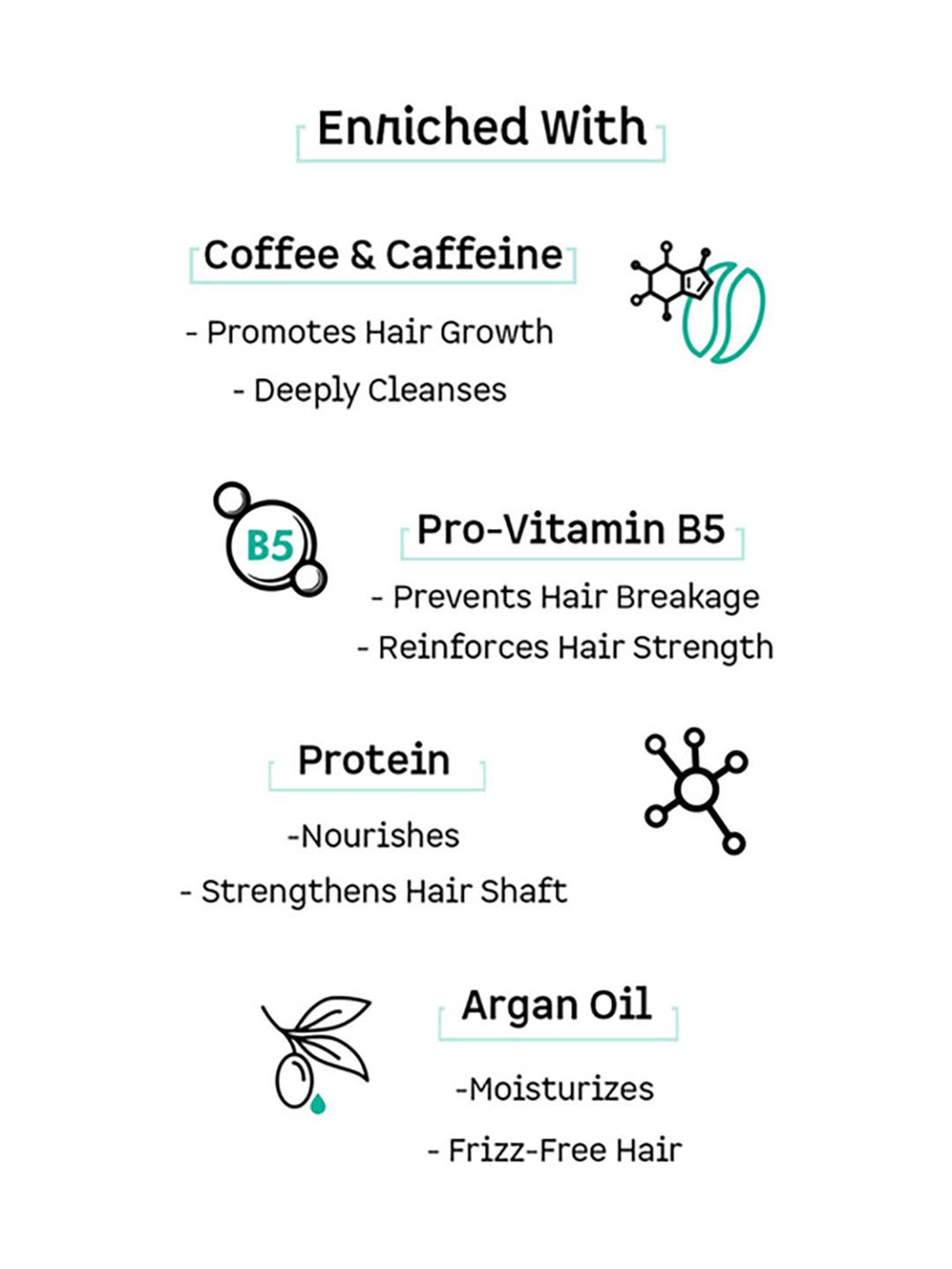 mCaffeine Coffee Shampoo & Conditioner Duo Hair Fall Control