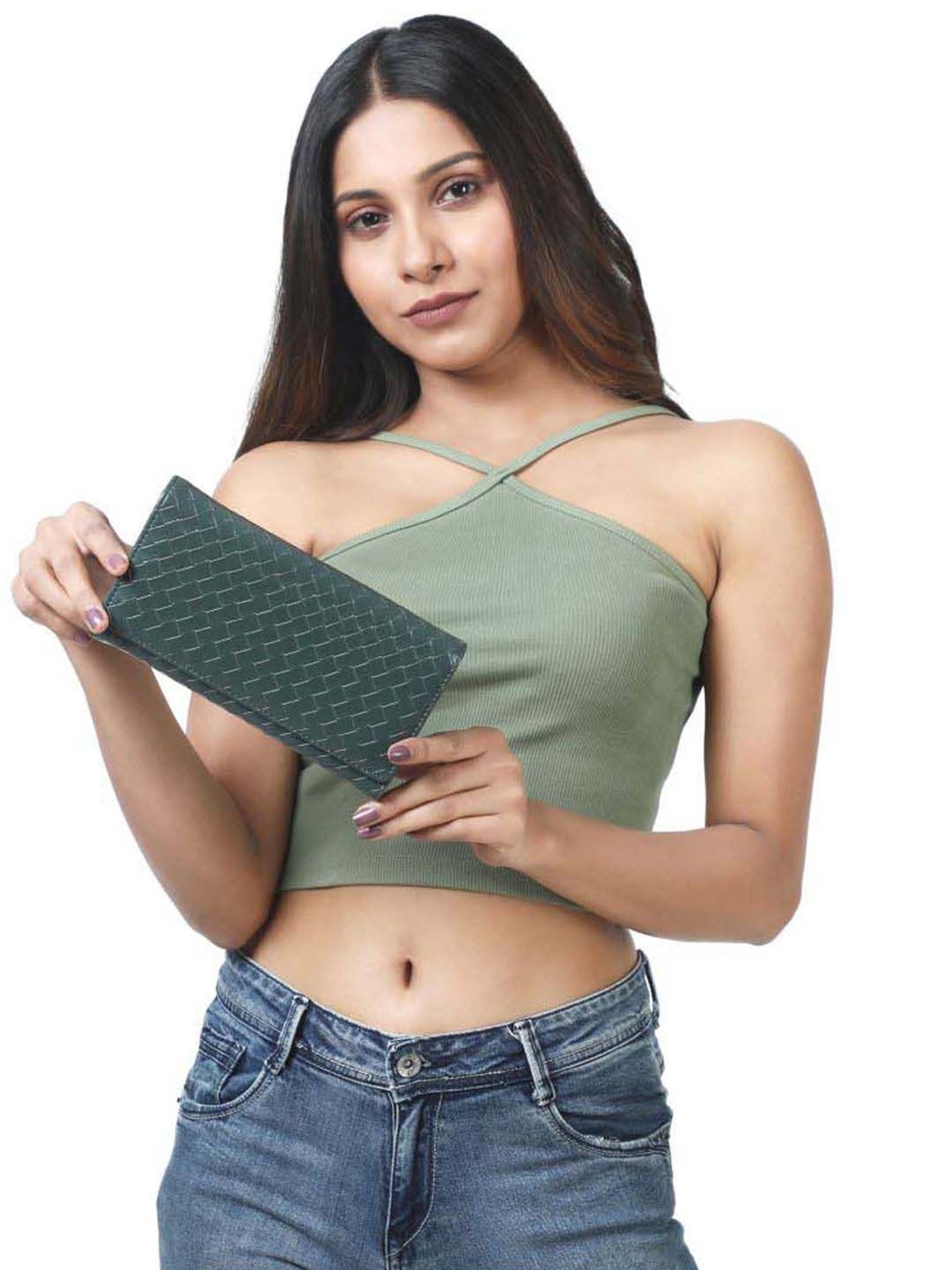 Toteteca Green Solid Wallet for Women