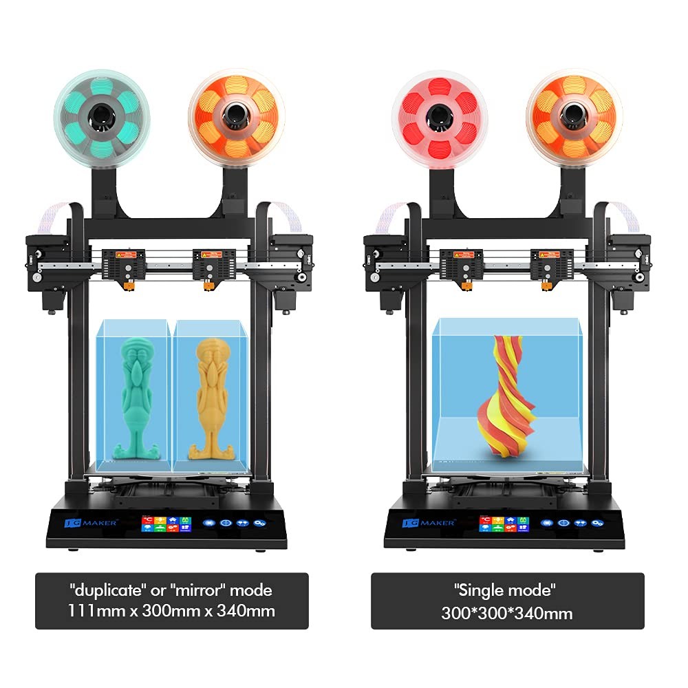 2020 New X5SA Pro 3D Printer High Precision Large Build Size Double Axis External Guide Rail and Titan Extruder, TRONXY 3D Printer