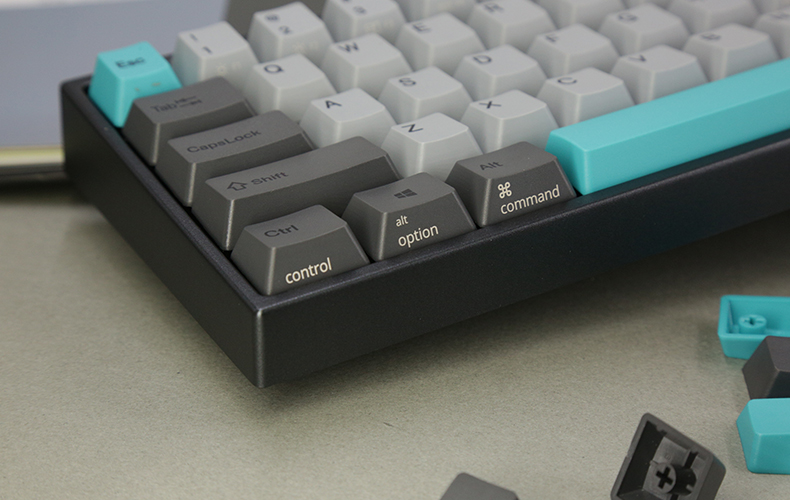 2, 60% Wired/Wireless Mechanical Keyboard (Kailh Box Brown Switch/White Case) - Full Keys Programmable - True RGB Backlit - Tap Arrow Keys - Double Shot PBT Keycaps - NKRO - 1900mAh Battery