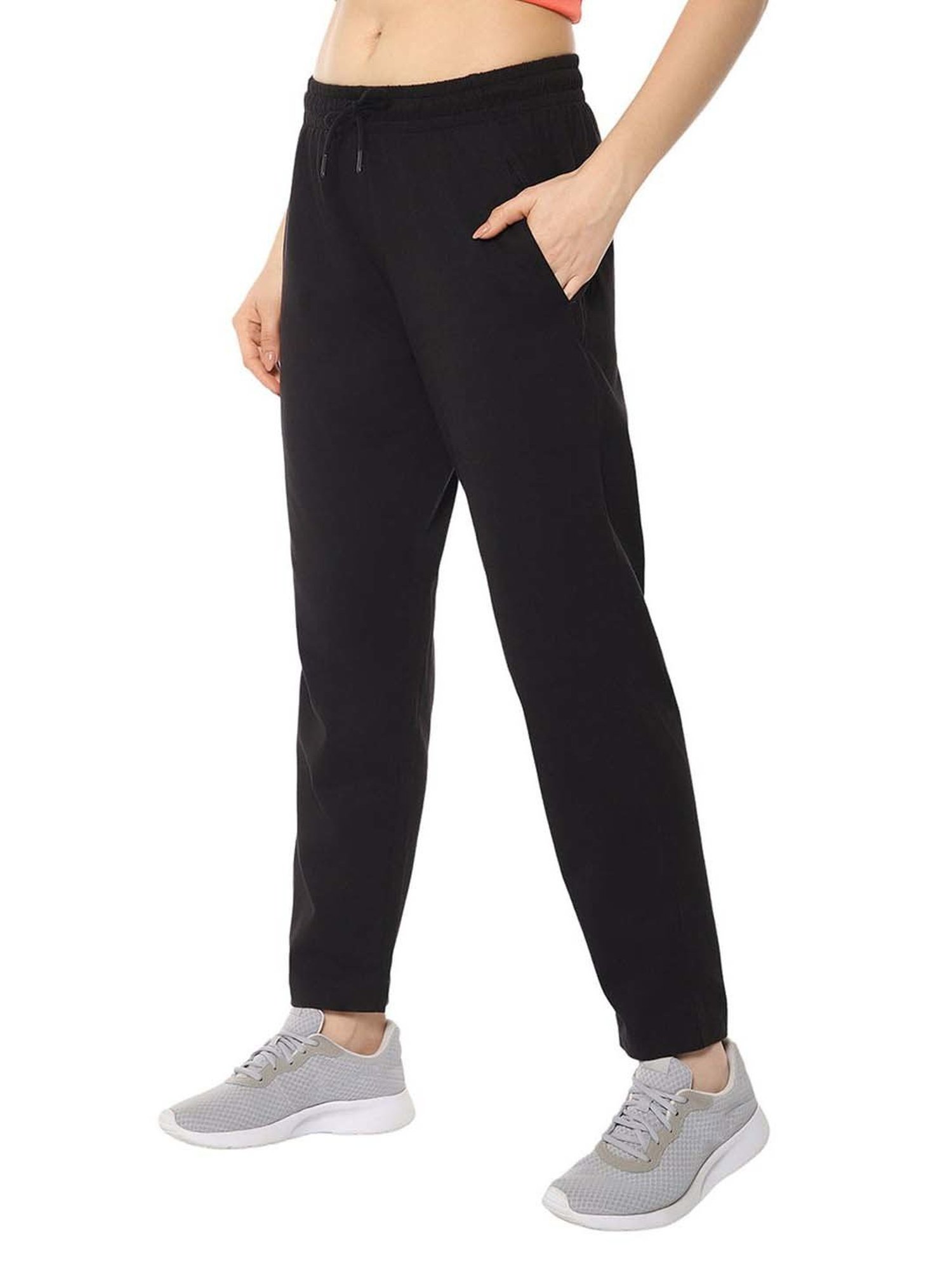 KENDALL + KYLIE Black Cotton Sports Tights