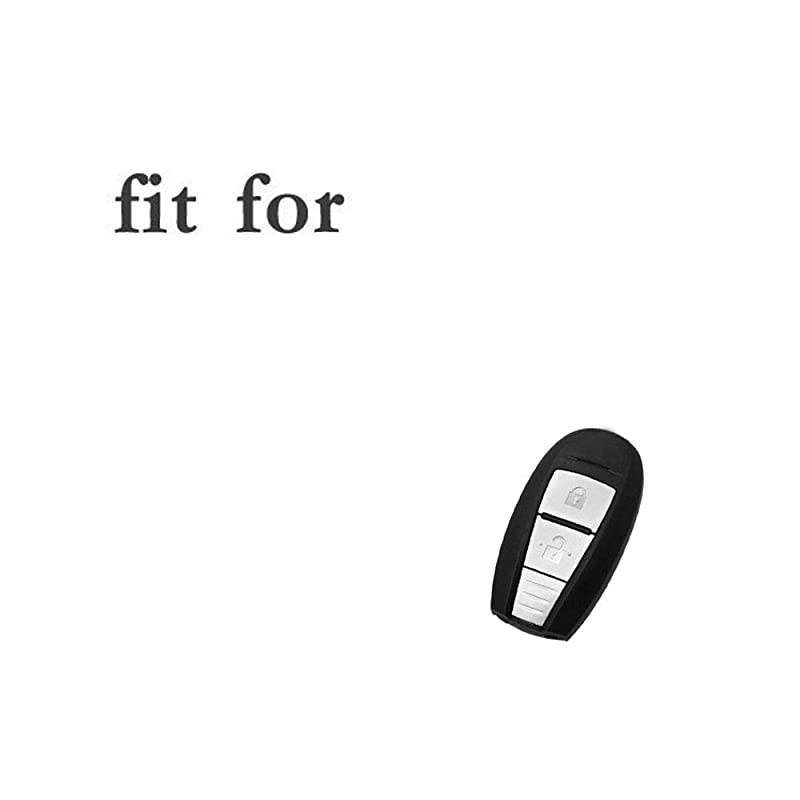 Silicone Cover Protector Case Holder Skin Jacket Compatible with SUZUKI 2 Button Remote Key Fob CV4543 Orange