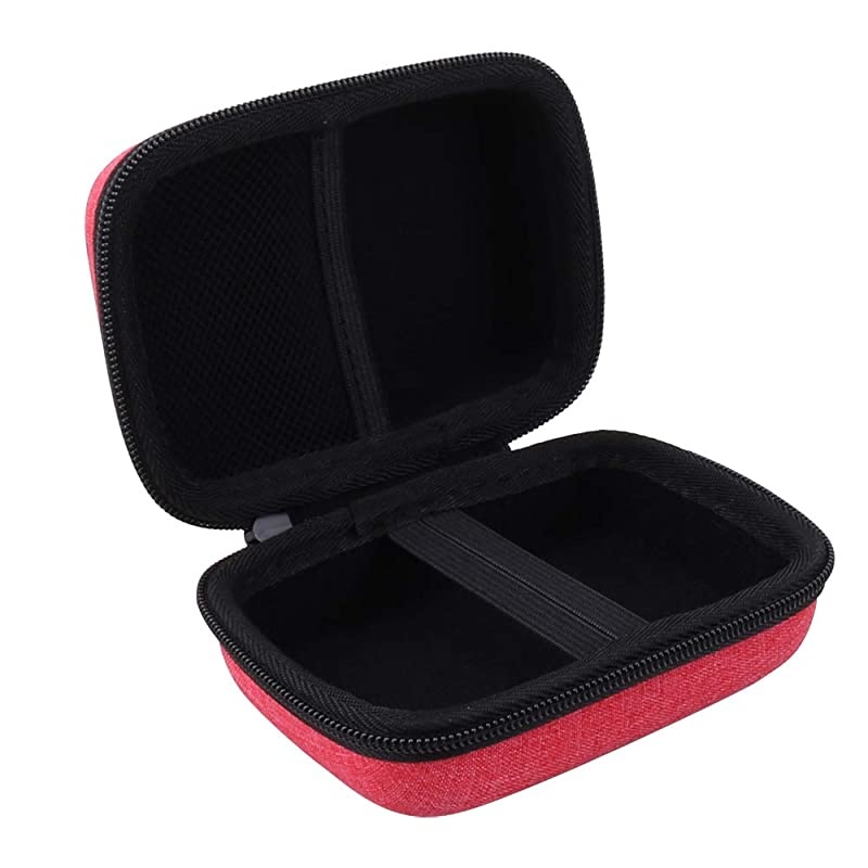 Hard Carrying Case for Canon PowerShot ELPH 180/190 Digital Camera (Storage case, red)