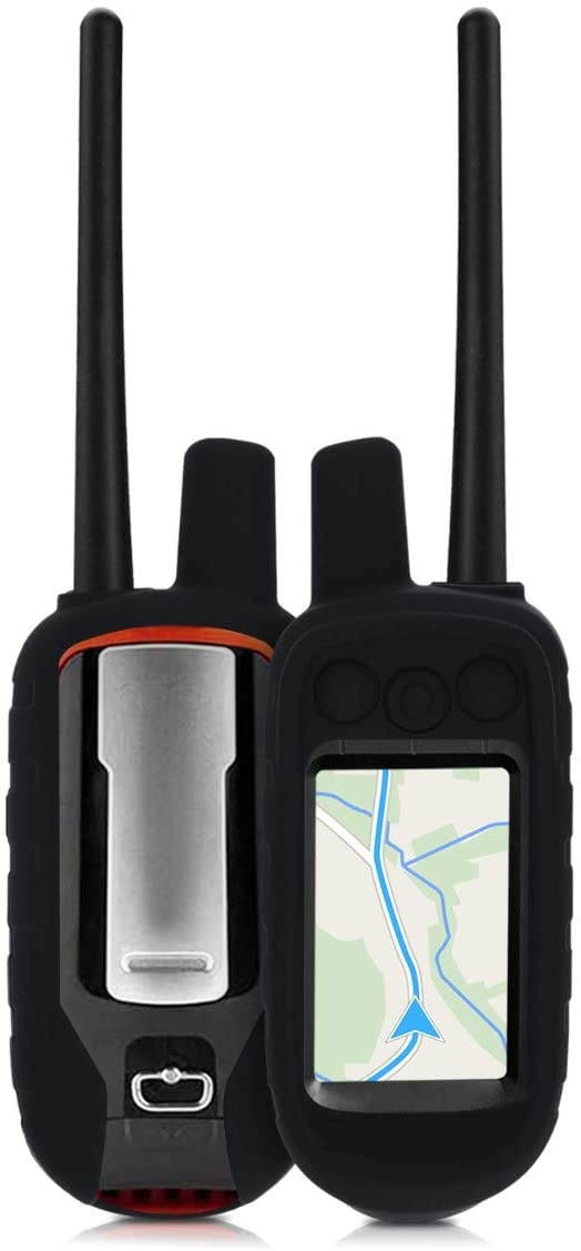 kwmobile Case Compatible with Garmin Alpha 100 - GPS Handset Navigation System Soft Silicone Skin Protective Cover - Black