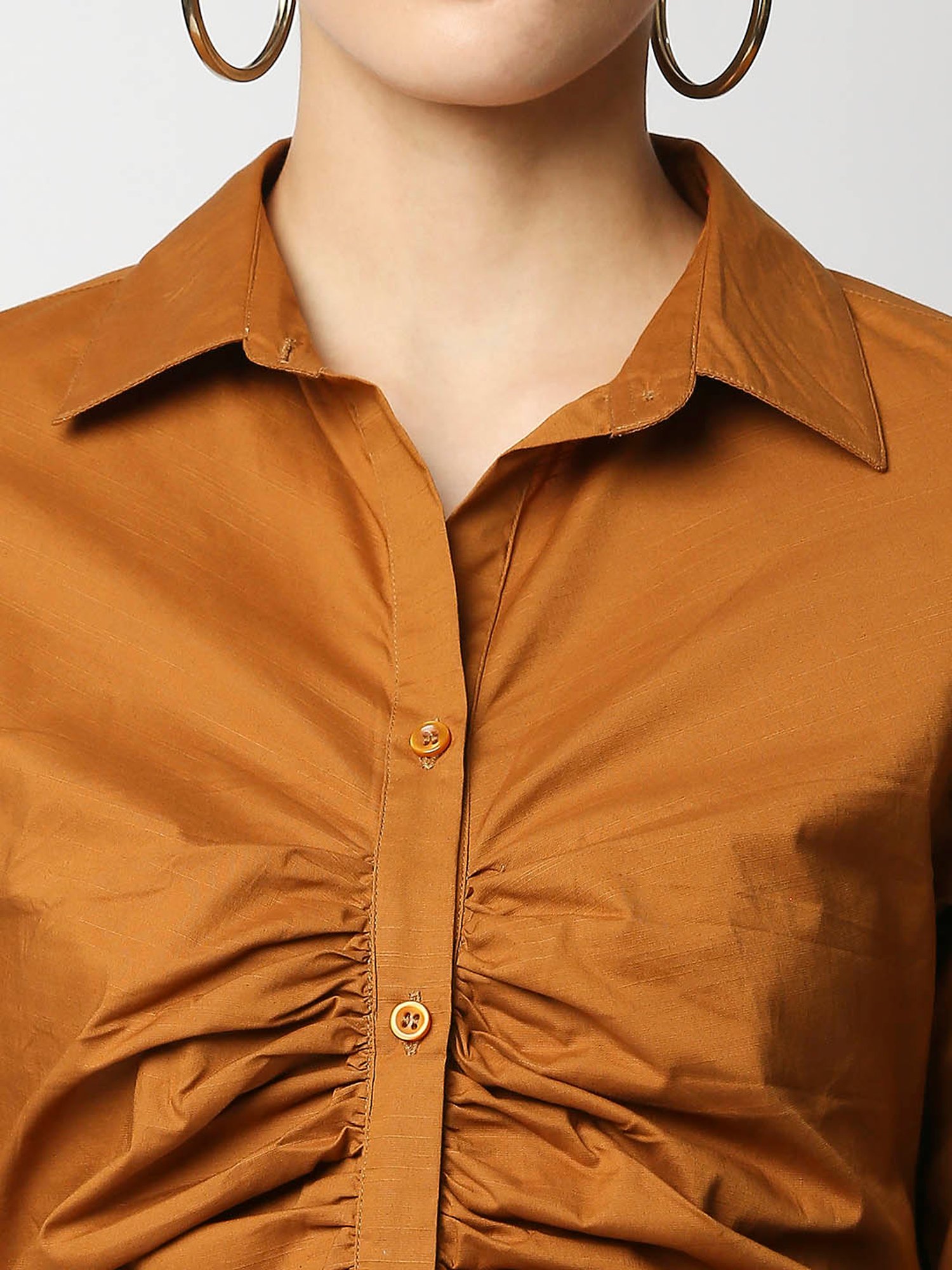 Remanika Tan Regular Fit Shirt