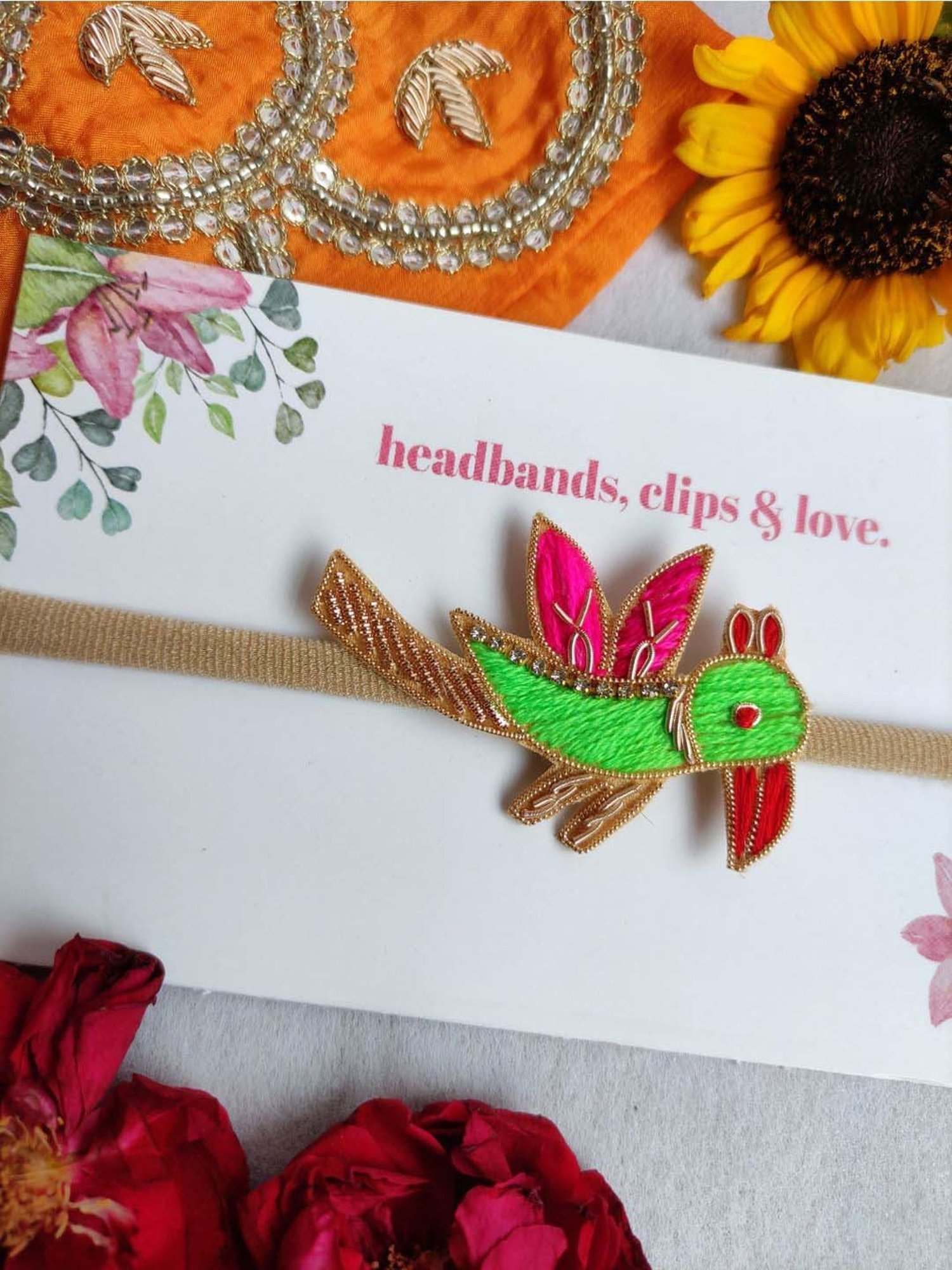 Choko Multicolour Embellished Hair Band for Kids