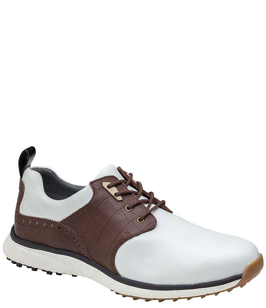 Johnston & Murphy Men's XC4 H2 Luxe Saddle Golf Shoes