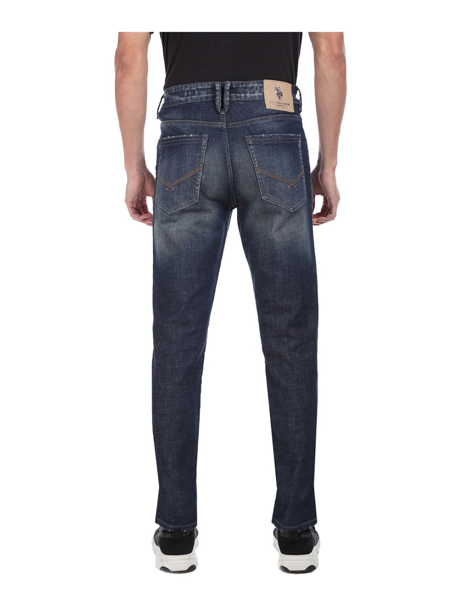 U.S. Polo Assn. Dark Blue Slim Fit Jeans - Flexi Collection