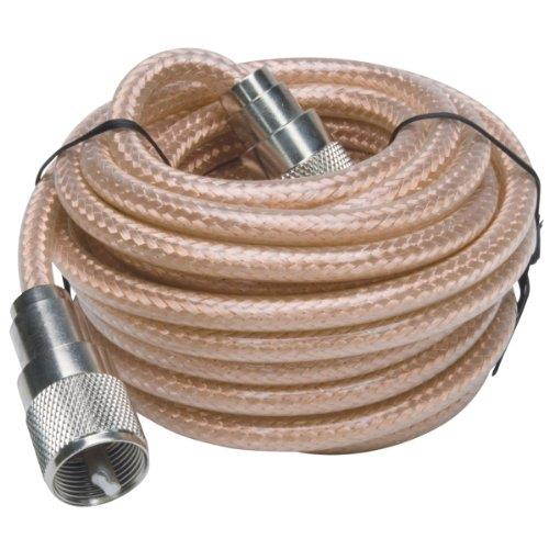 ROADPRO R RP-8X9CL 9     CB ANTENNA MINI-8 COAX CABLE WITH PL-259 CONNECTORS  CLEAR
