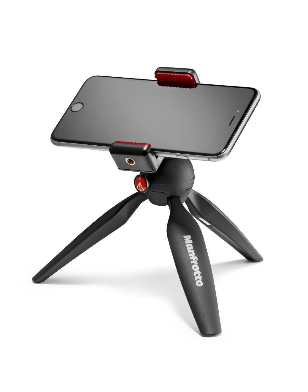 Manfrotto PIXI Smart Mini Tripod Black with Universal Smartphone Clamp