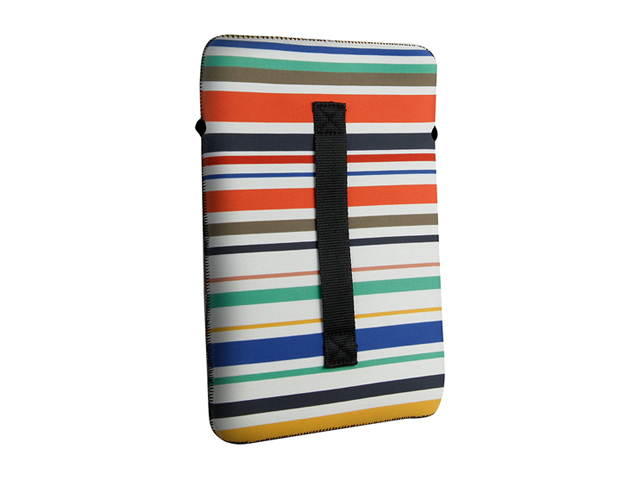 Neoprene Protective Sleeve Case for Wacom Drawing Pen Pads and 10" Tablets by USA Gear - w/ Zipper Pocket & Carrying Handle - Fits Intuos Draw, Art, Photo, 3D, Comic, Bamboo, Pen and Touch (Striped)