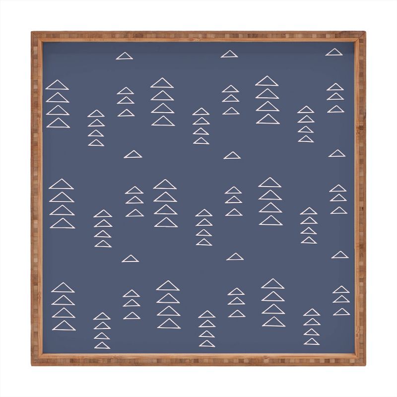 13" Wood June Journal Small Triangles Tray - society6