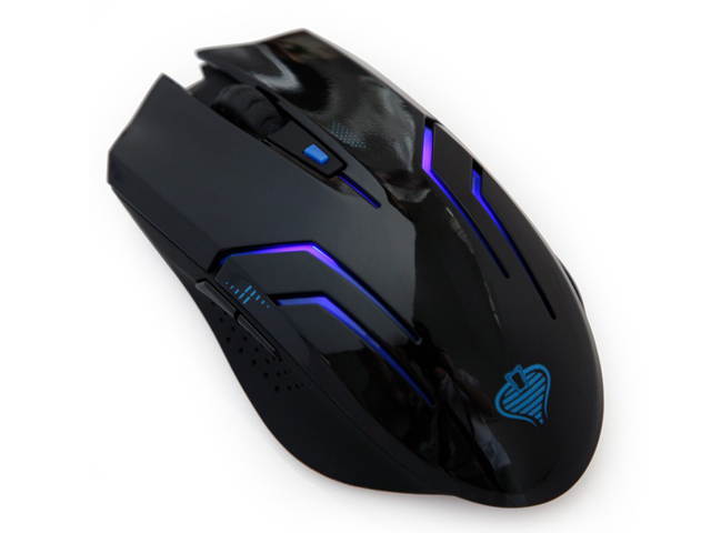 Qisan Crotalus 2.4GHz Wireless Optical Gaming Mouse - Black