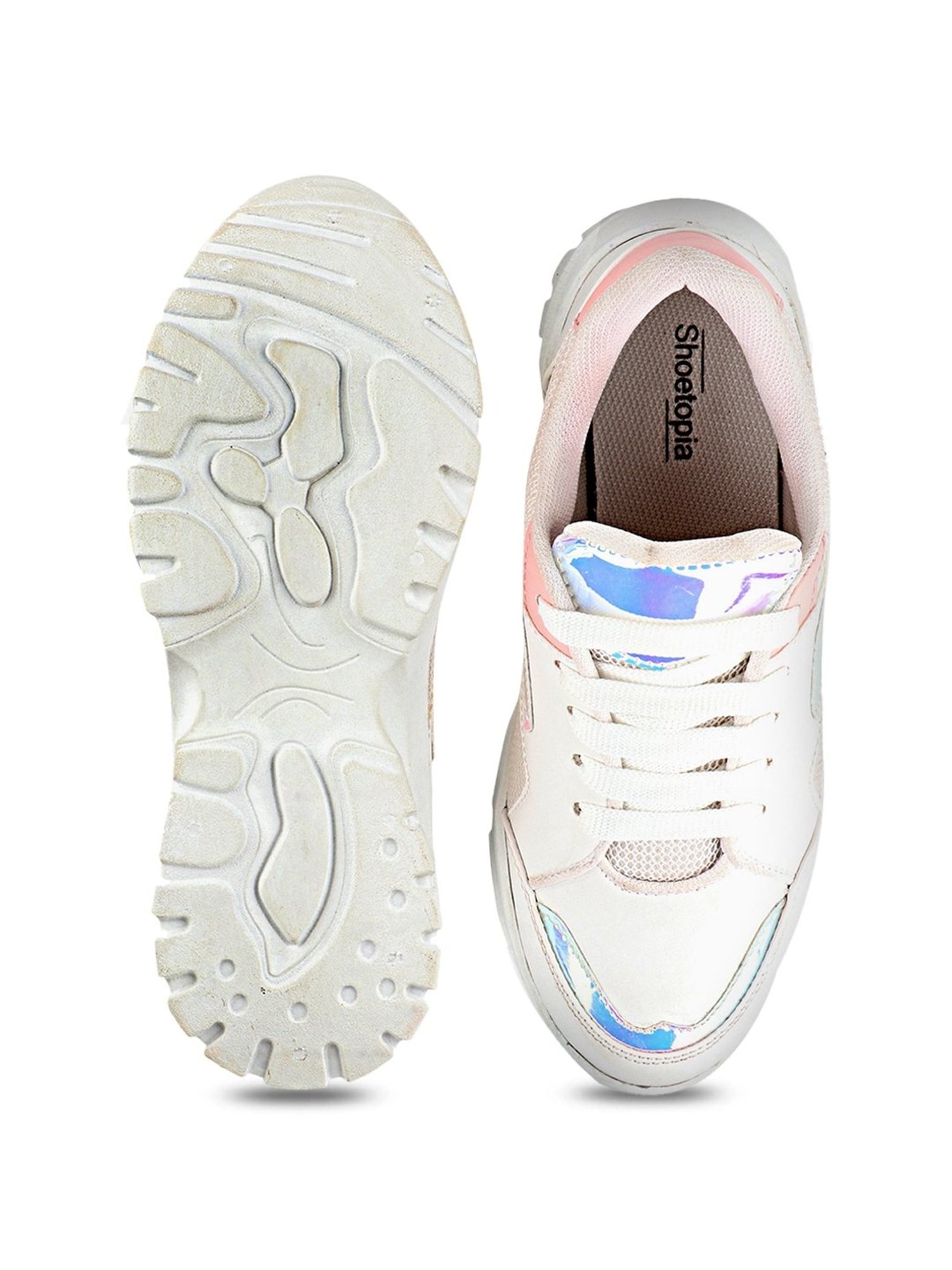 Shoetopia Women's White Sneakers
