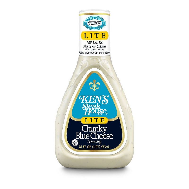 Ken's Steak House Lite Chunky Blue Cheese Dressing - 16fl oz