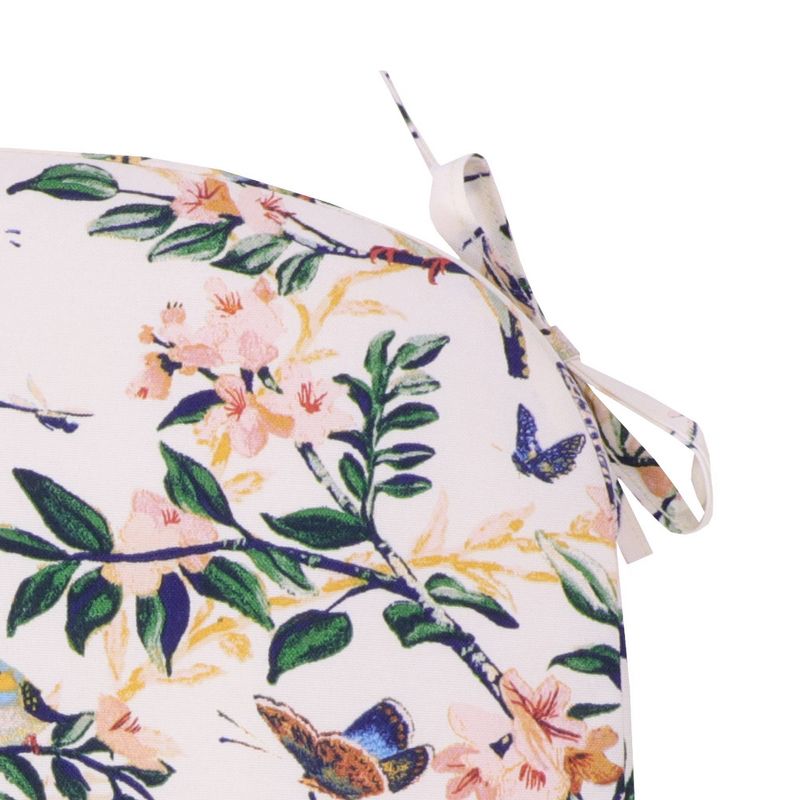 Round Back Seat Cushion DuraSeason Fabric™ Almond Finches - Threshold™