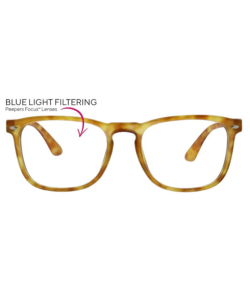 Peepers Men's Dylan Blue Light Reader Glasses