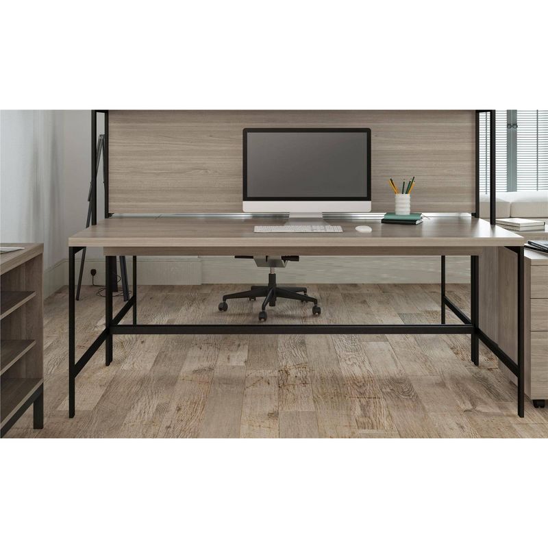 Parkside Computer Desk Light Brown - Ameriwood Home