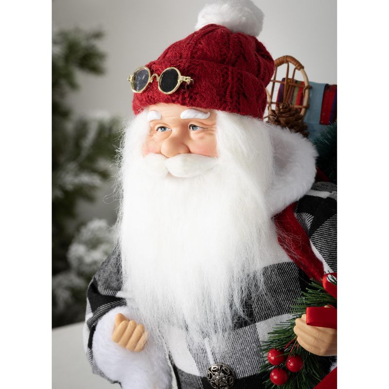 Sullivans Santa Sculpture Tabletop  19"H Multicolored