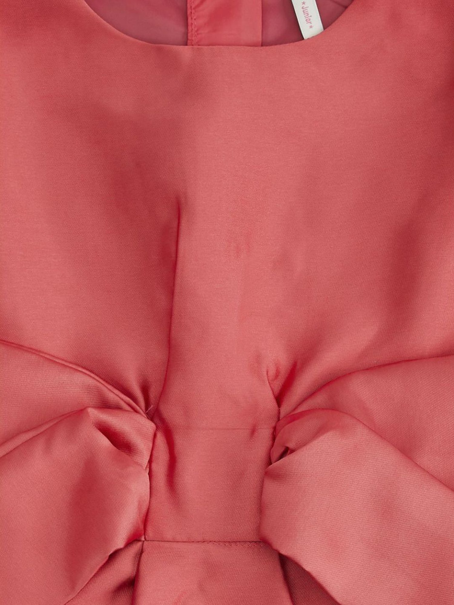 Pantaloons Junior Pink Cotton Regular Fit Dress