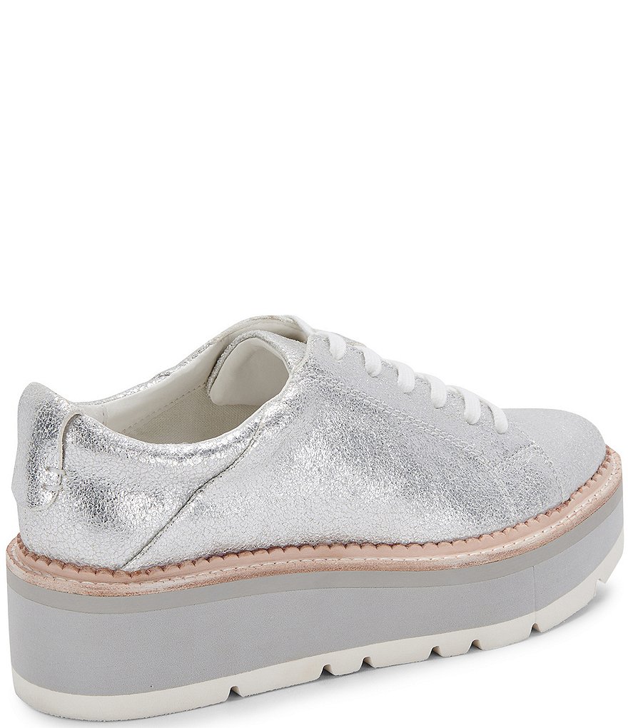 Dolce Vita Toyah Metallic Suede Platform Sneakers