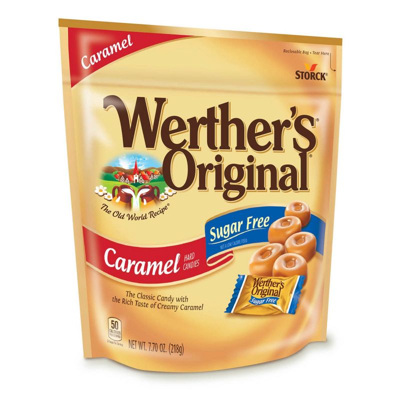 Werther's Original Sugar Free Hard Candy Stand Up Bag – 7.7oz