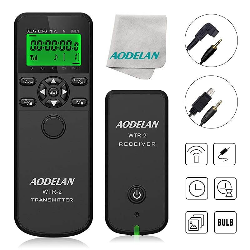 Camera Wireless Timer Remote Shutter Release,  Intervalometer HDR Remote Control for Sony A7RIII, A7III, A9, A7RII, A7R, RX100 VI, A6000, A77, A99, A6000, A6300; Replace RM-SPR1 and RM-L1AM
