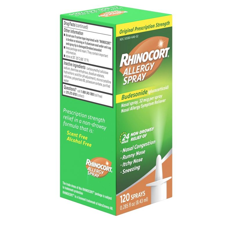 Rhinocort 24 Hour Allergy Relief Nasal Spray - Budesonide - 0.285 fl oz