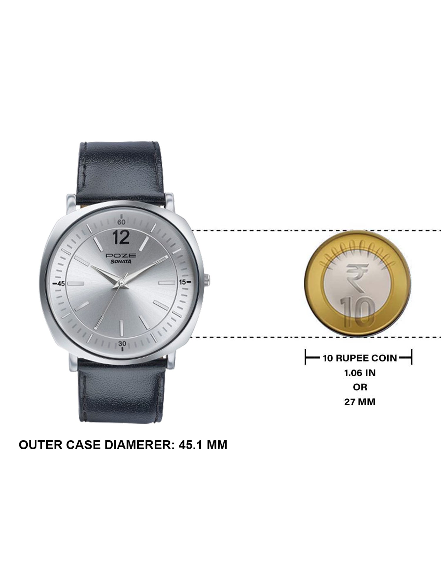 Sonata Poze SP70002SL01 Sonata Poze 3.0 Analog Watch For Men