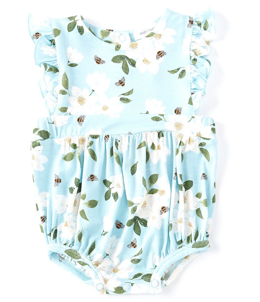 Angel Dear Baby Girls Newborn-12 Months Magnolia Bubble Sunsuit
