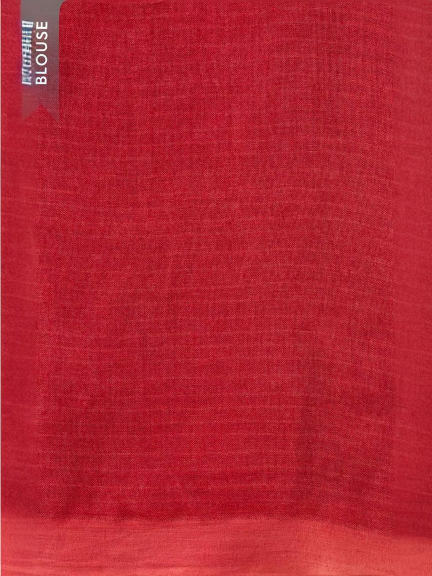 Taneira Black & Red Linen Printed Saree With Unstitched Blouse