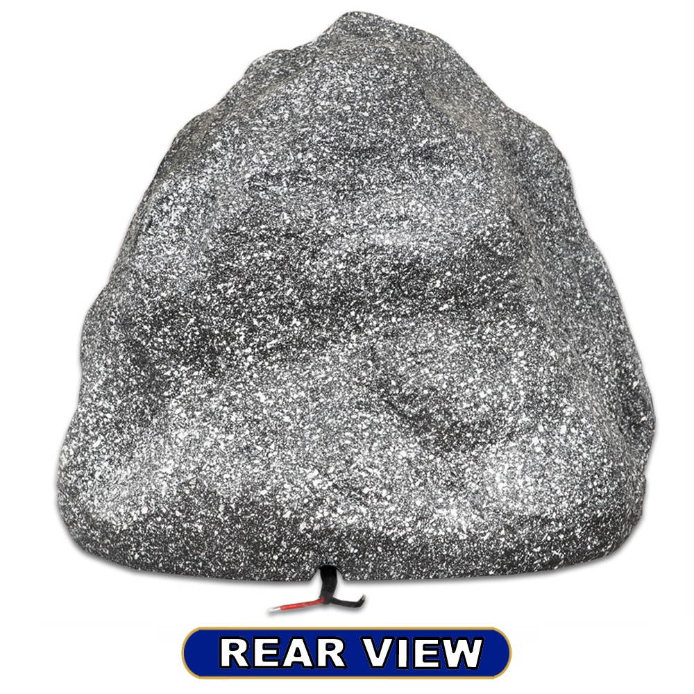 Theater Solutions 10R6G Outdoor Granite 6.5" Rock 10 Speaker Set for Deck Pool Spa Yard Garden