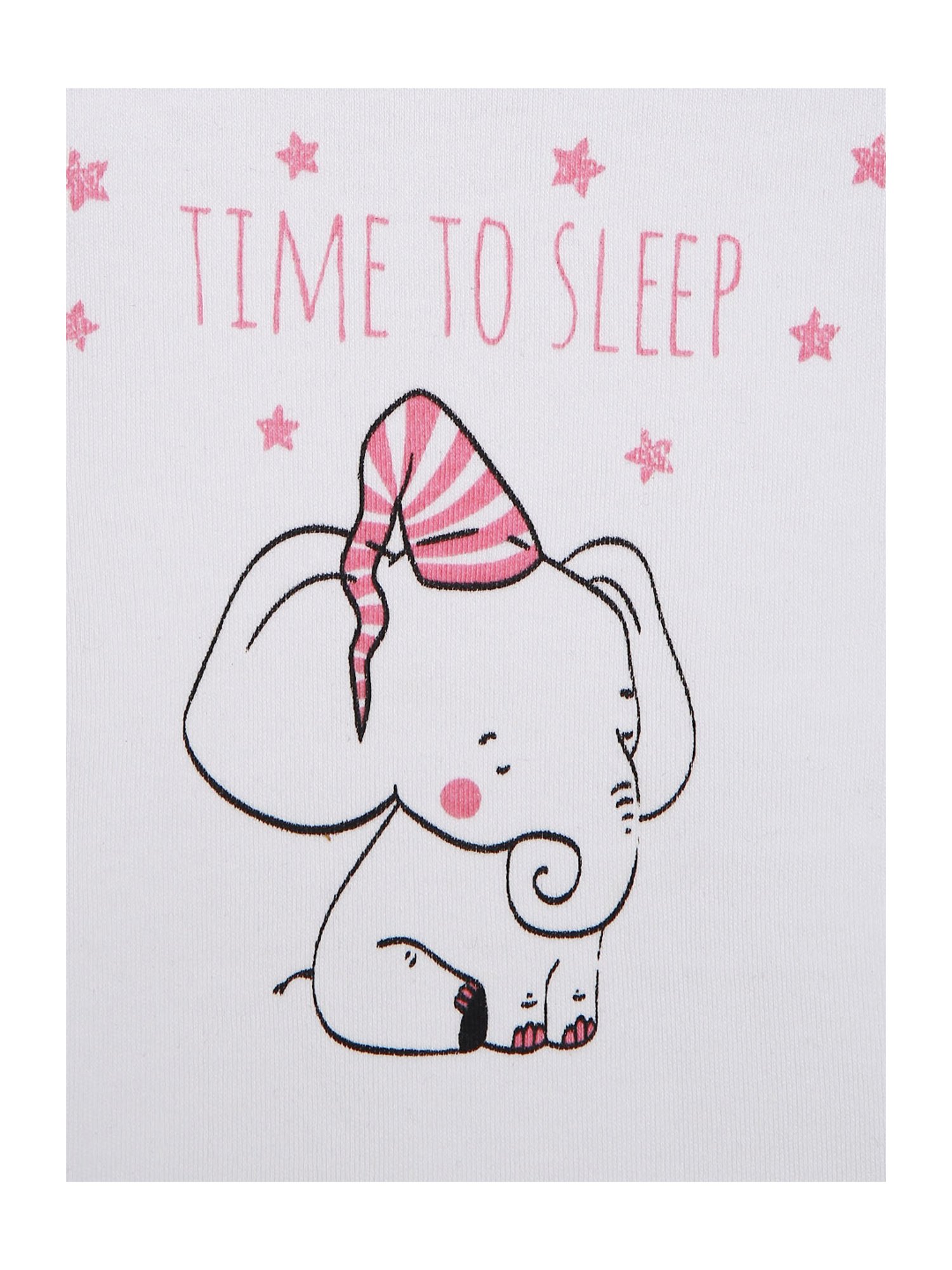 Berrytree Organic Kids White Cotton Elephant Print Rompers