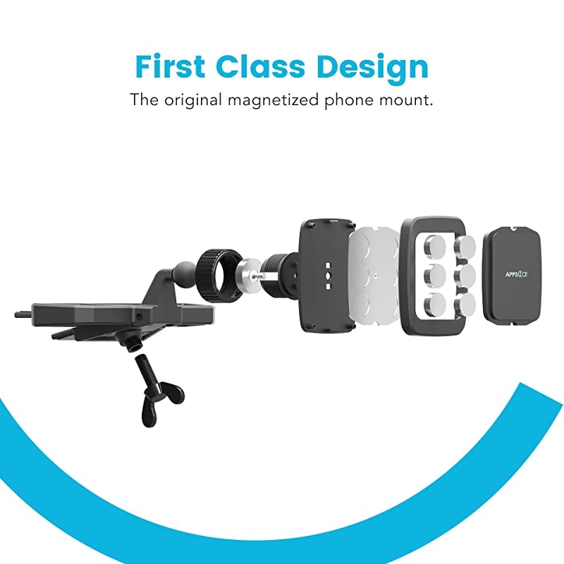 Magnetic Phone Holder for Car [6 Strong Magnets],  Universal Magnetic Cd Slot Car Phone Mount Holder [Big Phone & Case Friendly] Compatible with All Smartphone Mobiles iPhone 12 Pro 11 XS X XR