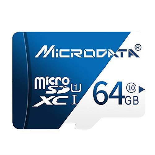 Alice Zeng 64GB U3 Blue and White TF (Micro SD) Memory Card