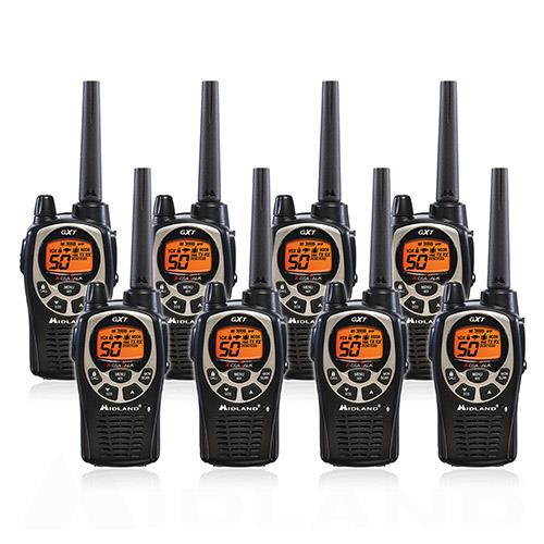 Midland GXT1000VP4, 50 Channel GMRS Two Way Radio (8 Pack)