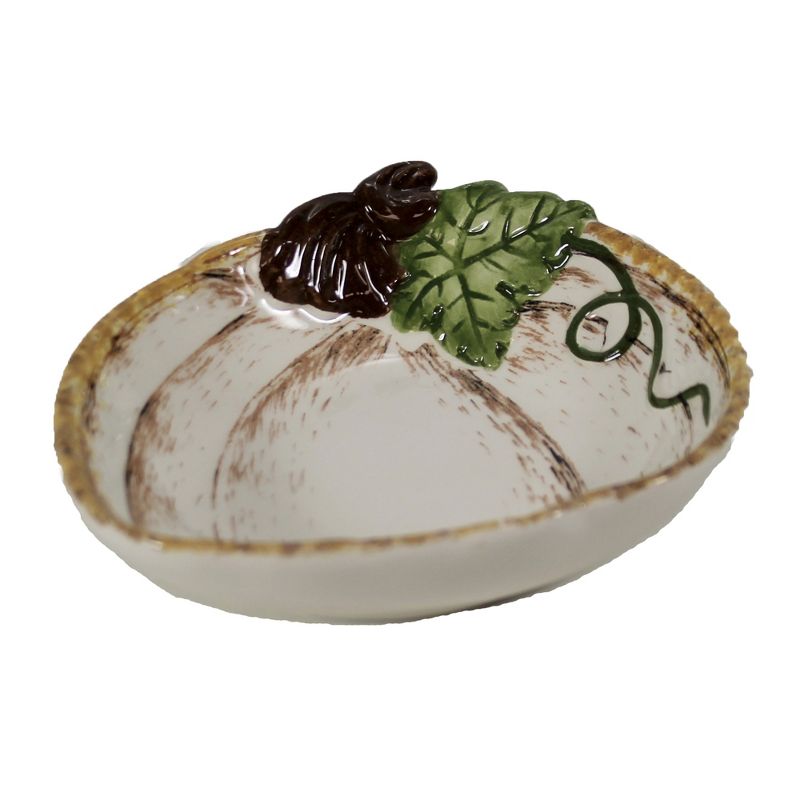 Tabletop 6.25" Fall Harvest Dip Bowl Pumpkin Autumn Thanksgiving Ganz  -  Serving Bowls
