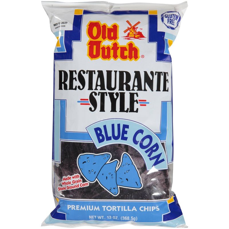 Old Dutch Restaurante Style Blue Corn Tortilla Chips - 13oz