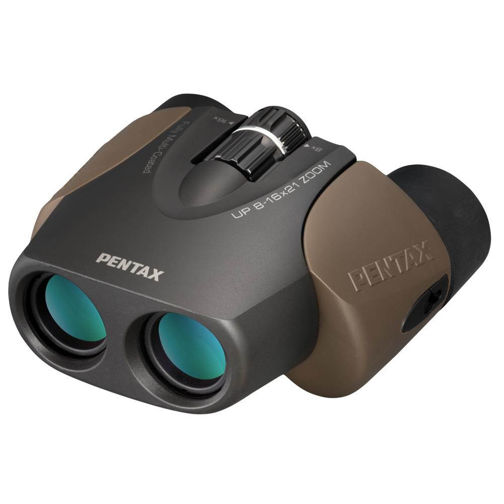 Pentax U-Series Compact Porro-Prism UP 8-16x21 Binocular, Brown