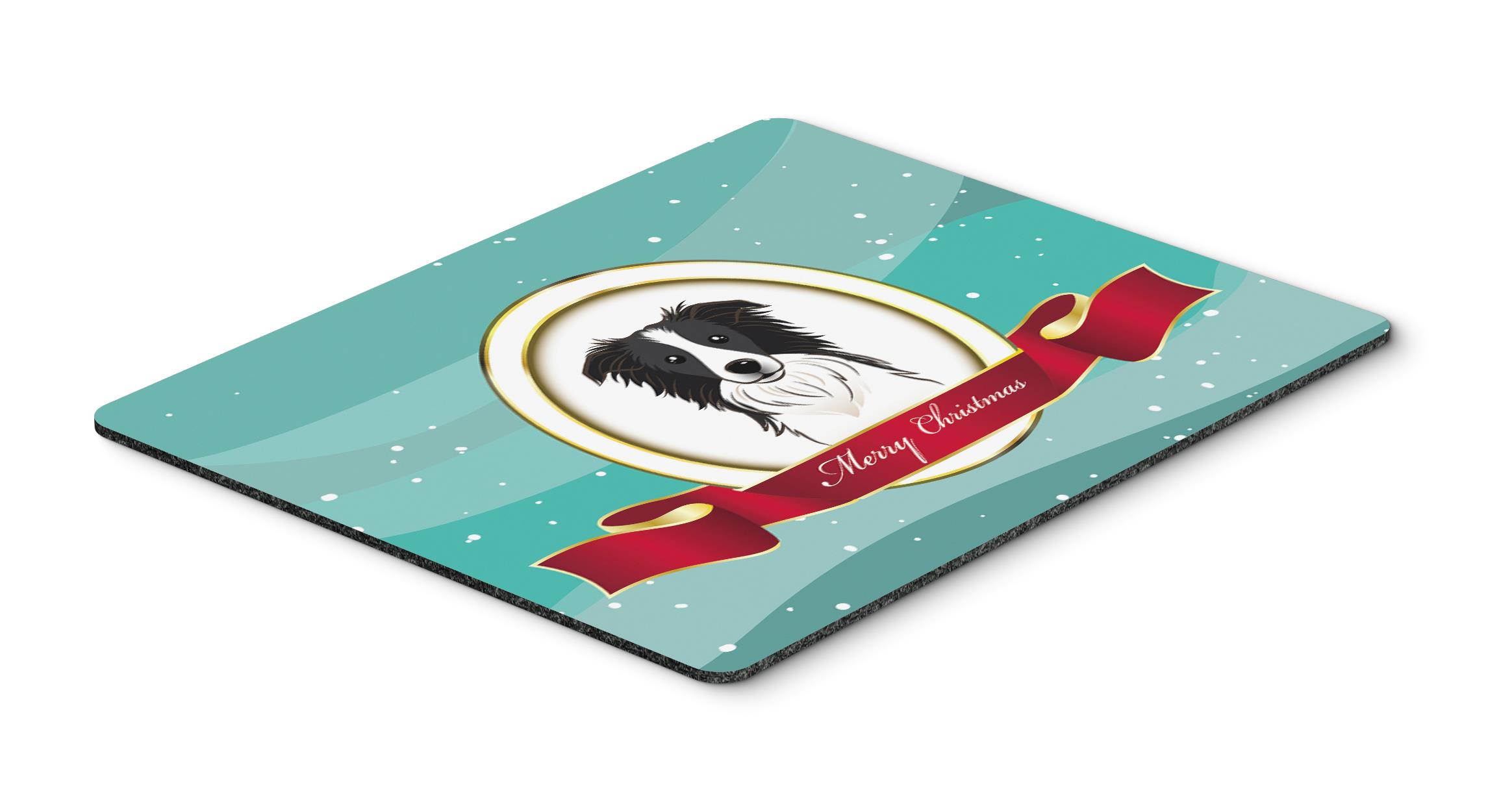 Border Collie Merry Christmas Mouse Pad, Hot Pad or Trivet BB1551MP