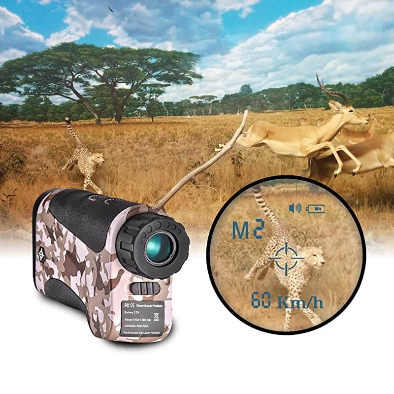 Laser Rangefinder Hunting Range Finder with Ranging/Speed Model for Hunting, Outdoor Using