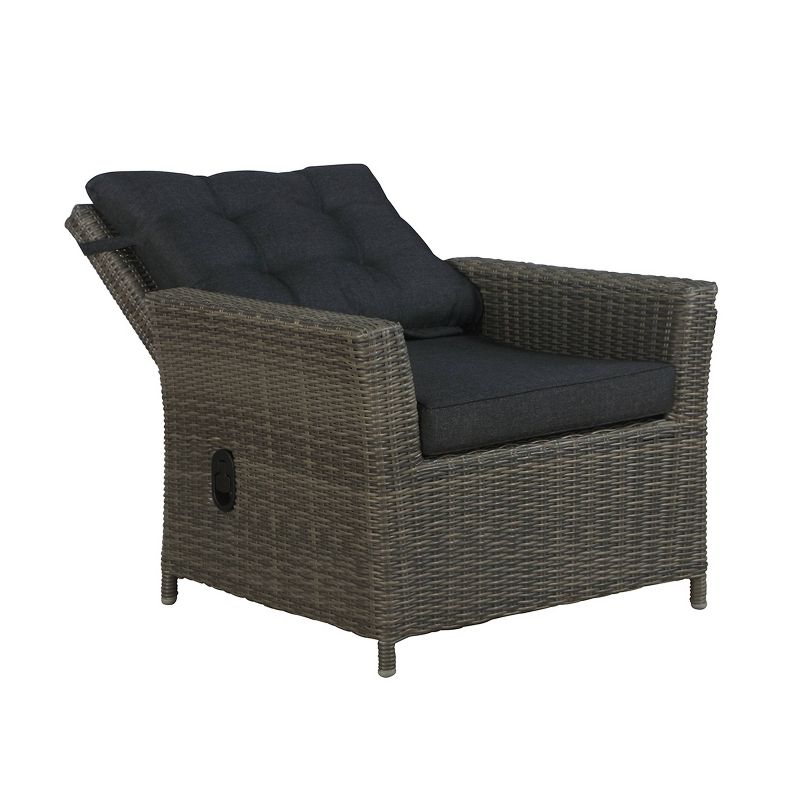 Asti 6pc Wicker Outdoor Seating Set - Gray - Alaterre Furniture