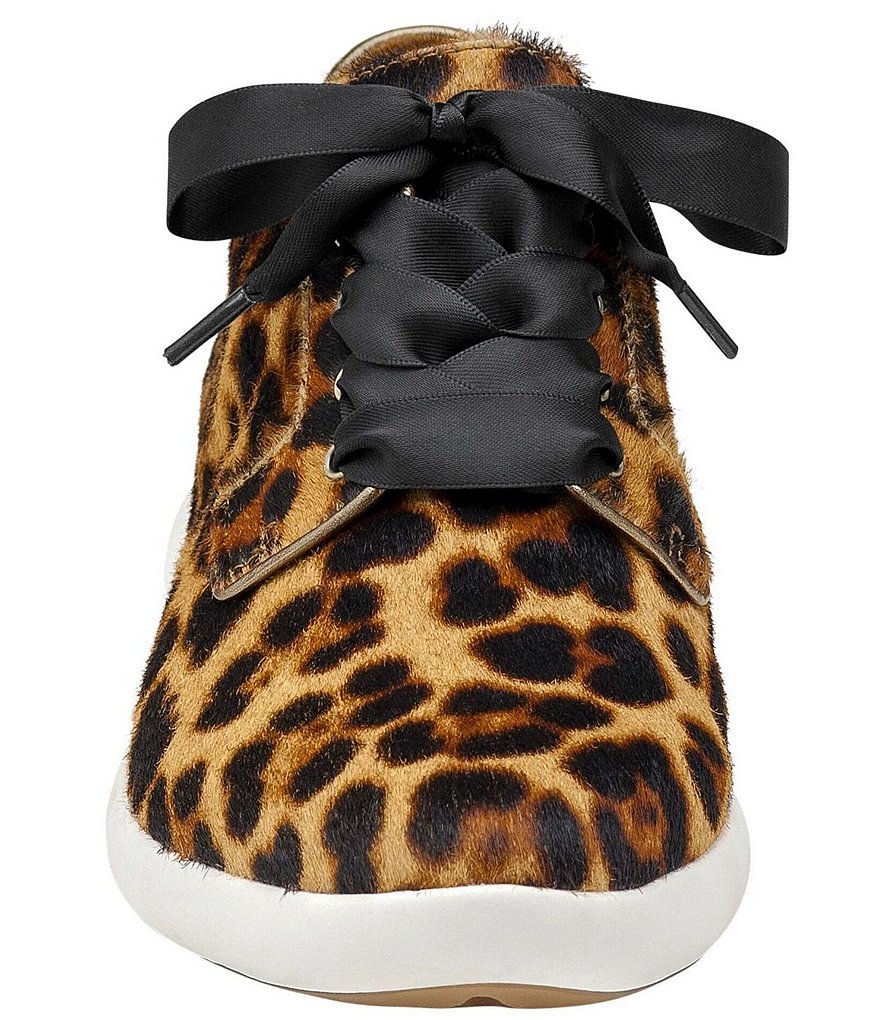 Johnston & Murphy Dakota Leopard Print Hair Calf Lace-Up Oxfords