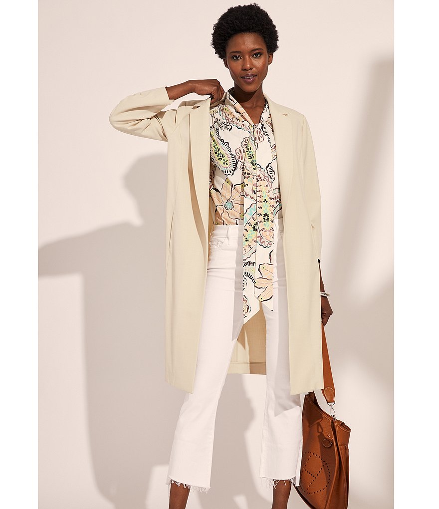 Kasper Glen Plaid Notch Lapel Two Button Front Pocket Jacket